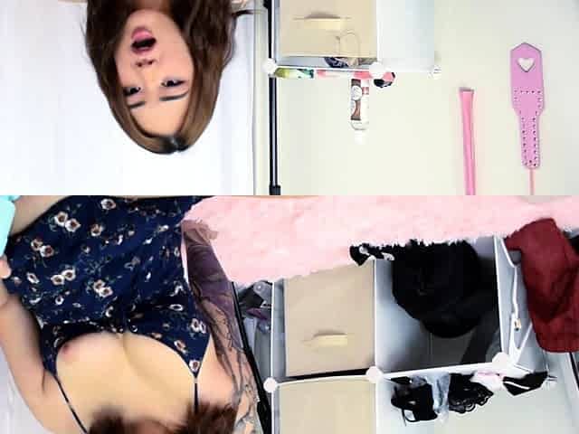 Pink pussy and ass kinky solo toy fun