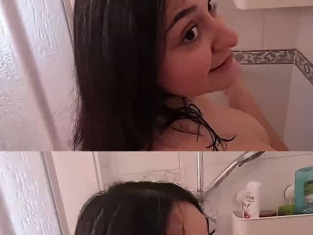Big Natural Tits Stepsister Got Fucked While Showering