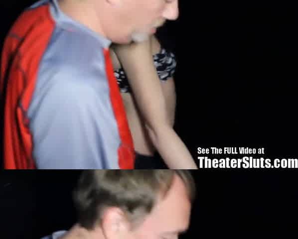 Little Slut Wrecked In A Gangbang At The Porn Cinema
