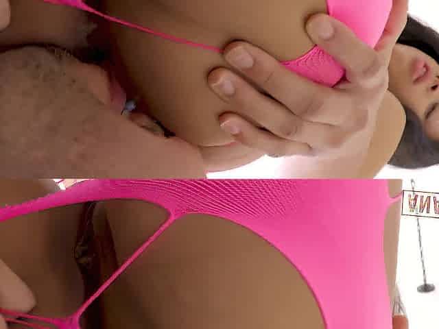 CHARMING TEEN AMETHYST BANKS WANTS A HARD WEENIE UP HER WONDERFUL BUTT