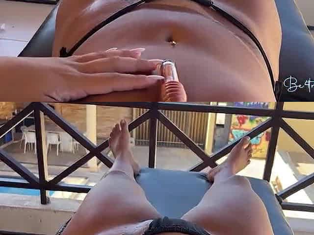 The blond paid for the tattoo with her pussy coz it was smooth.