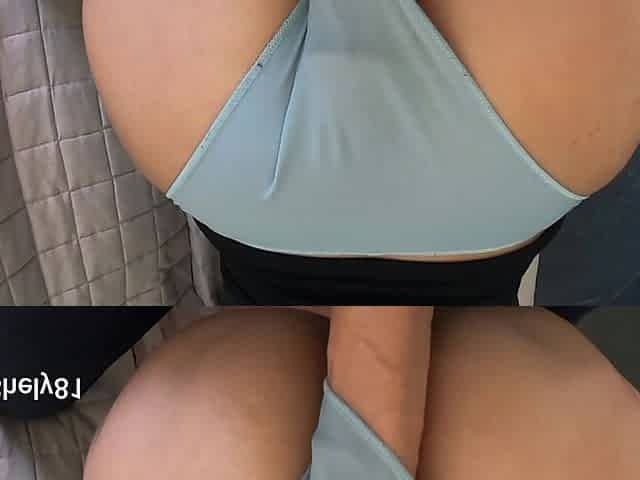 Stepsister's Friend Has a Small Ass for My Big Cock... She Move on My Cock and I Cum Dirtying My Panties