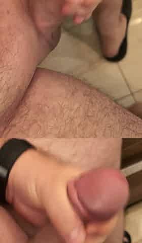 Bald, hard and thick ramrod trickling juice #two