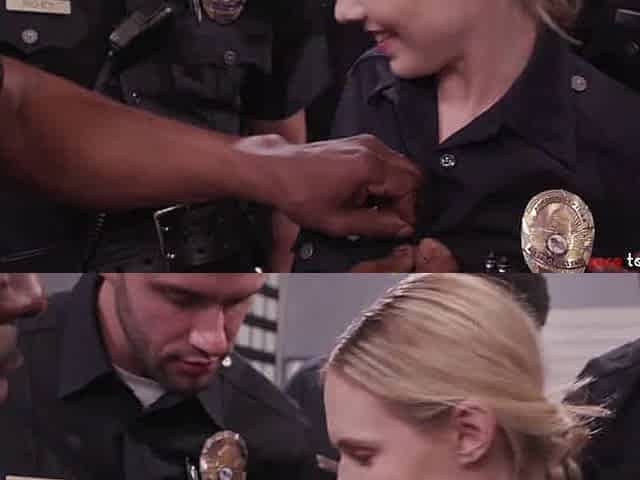 Jamie Knoxx Police Officer Gangbanged