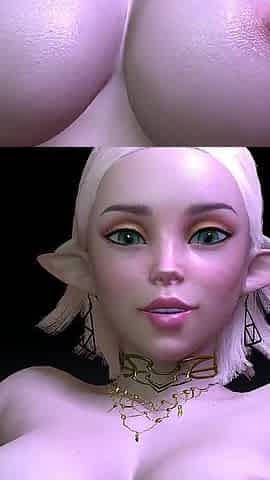 POV sex with hot blonde elf from pussy to ass : 3D Porn