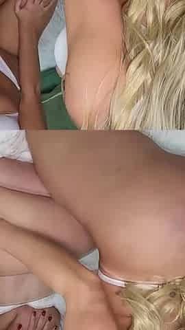 Three Girlfriends Fucked Threesome with Big Dick Friend