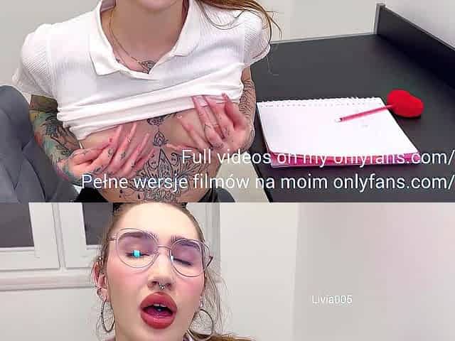 This chab banged his teacher and made her lick his cum from the desk