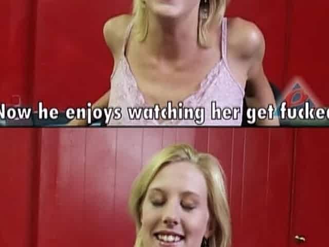 Blonde Babe Sucks Huge Cock to Explosive Finish