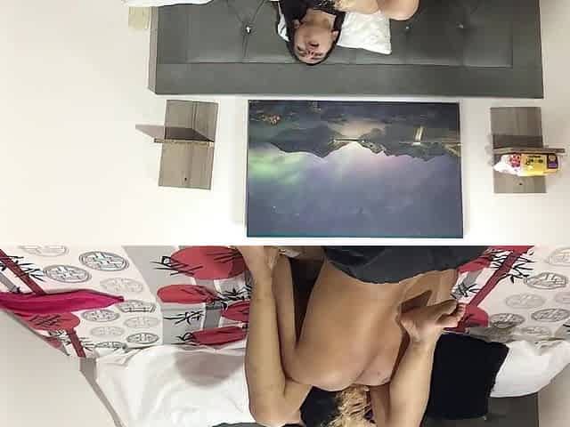 I give my roommate's ramrod a alluring ride