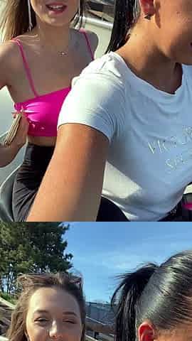 Blonde brunette lesbians flaming pussy licking fingering