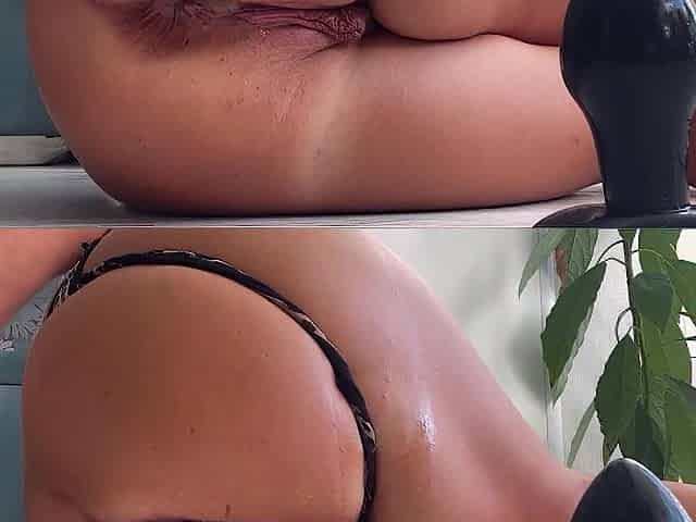 Anal selffisting soaked booty Nikolettas