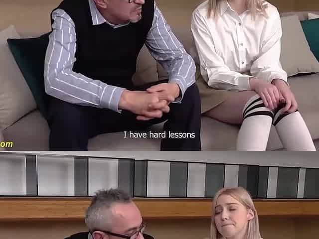 Skinny Blonde Student 18+ Teen 18+ Gets First Time Fucked Deep In Her Tight Ass By Her Horny Professor