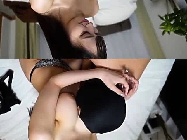 Asian Mom In White Top Pulls Out Her Big Boobs