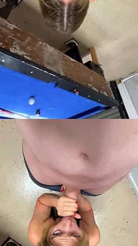 Princess Jess Blowjob And Fucked By The Billiard Onlyfans