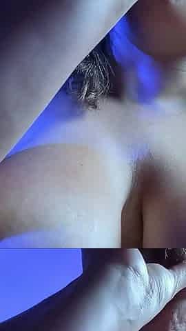Underboob Blowjob with Cuck POV - Cum on My Tits