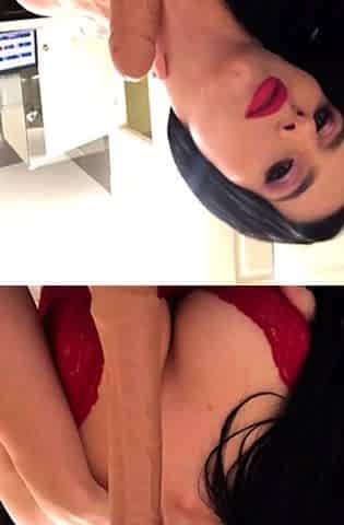 Webcam fun mature brunette with toys cum on cam