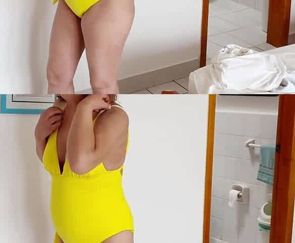 I Film My Stepmother Putting on a Bikini so I Can Masturbate While Watching.