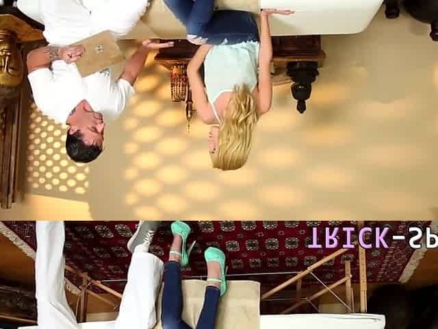 Hot Blonde Babe With Small Tits Sucks