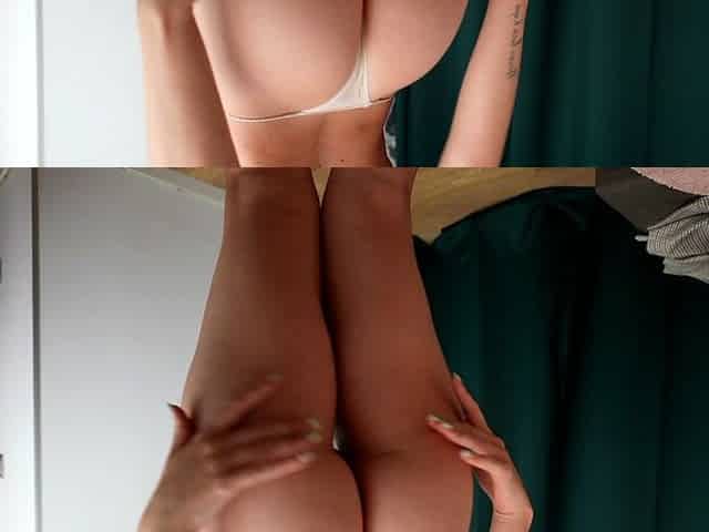 Blonde tight pussy babe solo toy fun in glamour masturbation