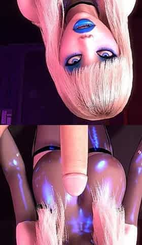 Blonde Girl with Pointy Ears POV Blowjob and Cumshot
