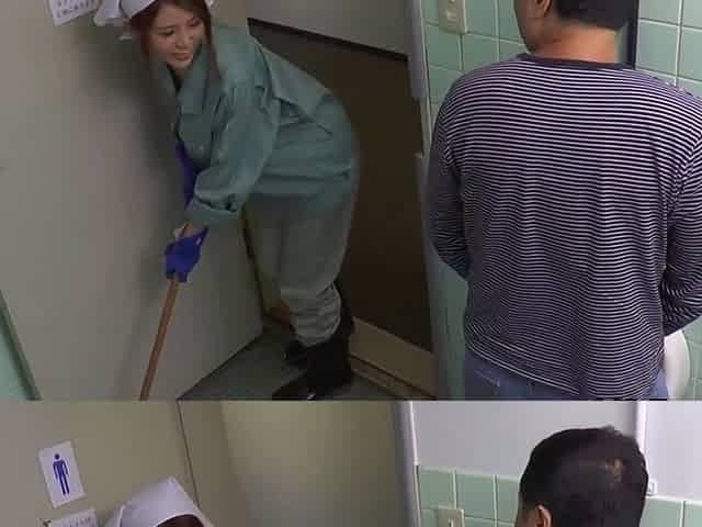 A Daring Japanese Housekeeper At The Theater Room