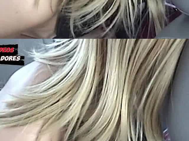 Showing Breasts in the Car
