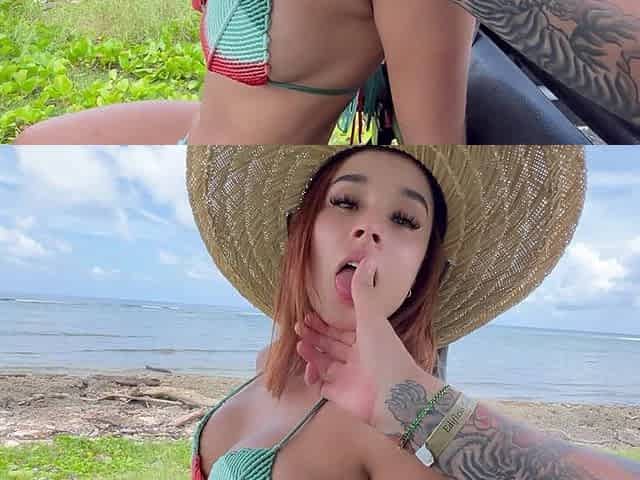 Tourist Fucks a Beautiful Colombian He Finds on an Island! - Abella Olsen