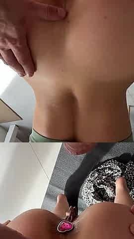 Hot Neighbor in Leggings Gets Fucked Hard