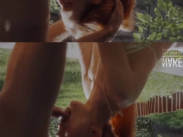 Outdoor Sex At The Summer House - Face Fucking Blowjob