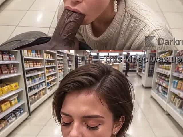 This guy caught a woman flashing in a supermarket and banged her right in front of everybody [AI]
