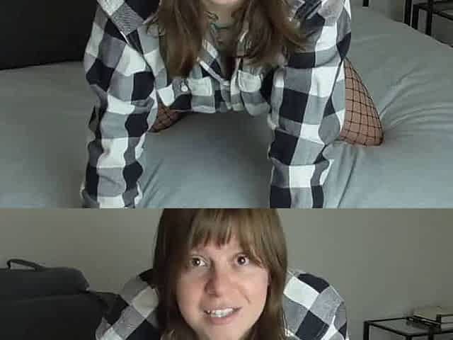Big-Tit Tattooed Amateur Shows Off Her Body on Webcam for Step-Daddy