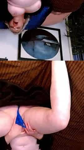 1331 Blue Lace Thong for Nick From Sexy PAWG Dawnskye1962