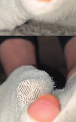 Ripped Sock Fetish Wiggling Toes POV