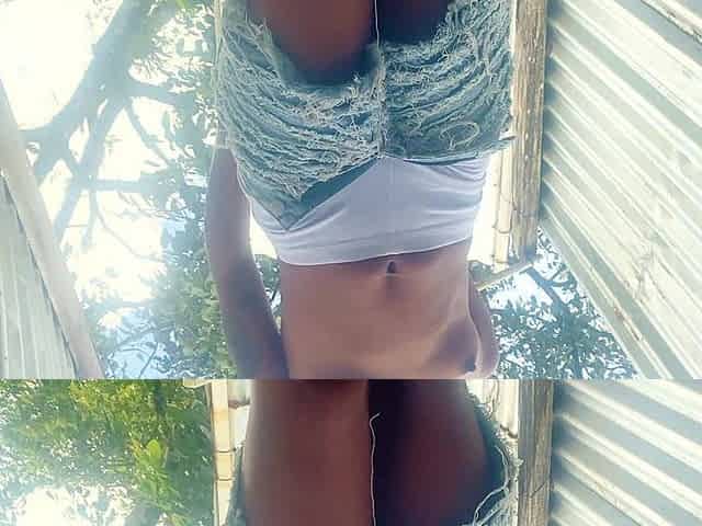Sexy Latina in Guarded Outdoor Booth
