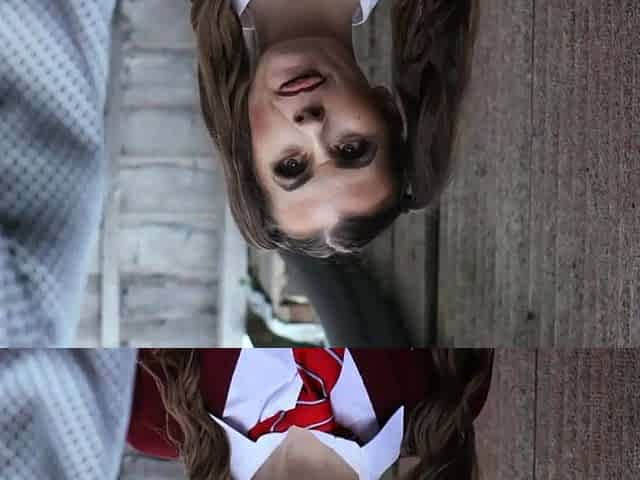 Amateur voyeur teasing wanker outdoor