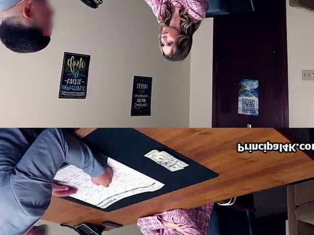 Edging cougar enjoys principals wang