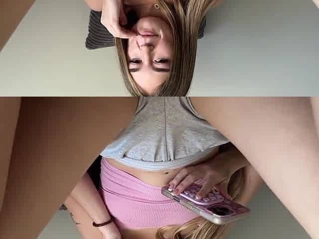 Lil Step Sis Uses Her Feet And Snatch To Edge U