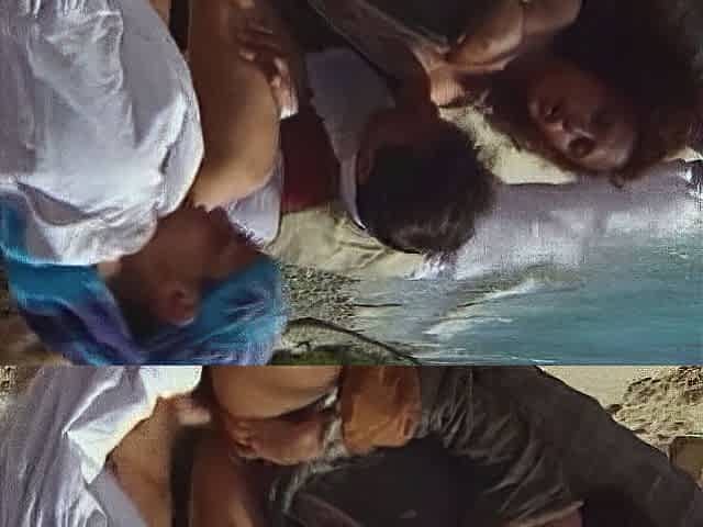 Amateur aussie MFF threesome on public beach