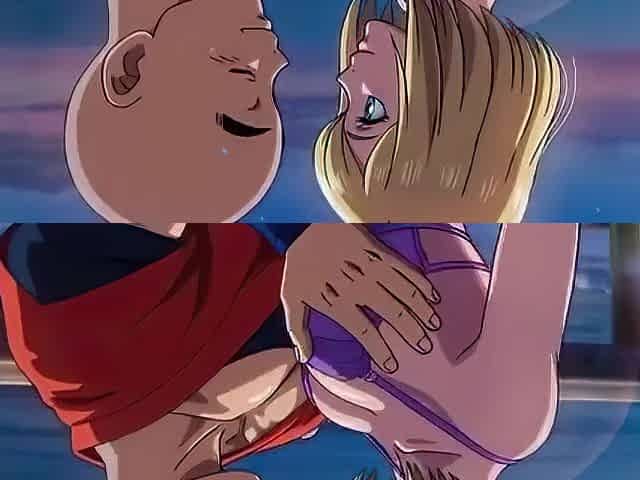Android eighteen & Krillin beach abode Excitement - Romantic CG Hentai