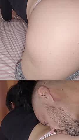 I Catch My Big Ass Stepmom in a Thong and We End up Fucking. I Cum Inside Her.