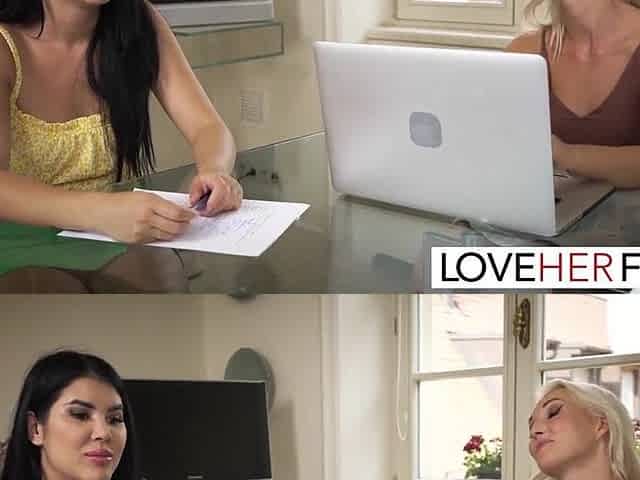 Hot Lesbos Lady Dee And Lovita Fate Having Feet Licking Buffet
