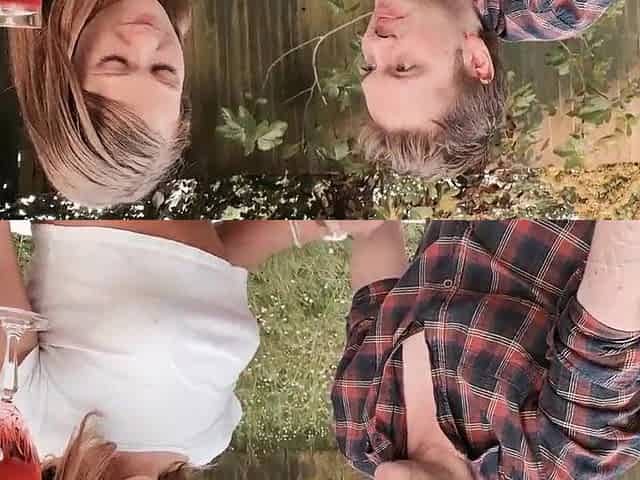 Honour May and Ryan Rider Outdoor Garden Foreplay!