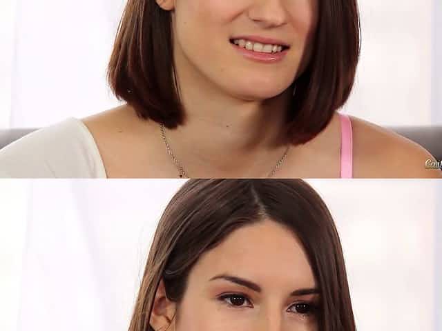 Innocent girl strips then fucks at a movie audition