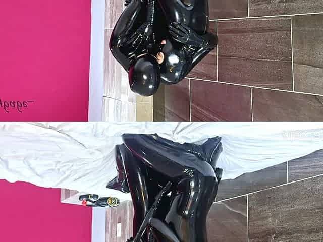 Double Dildo Fun, Part 1 - Alex Latex