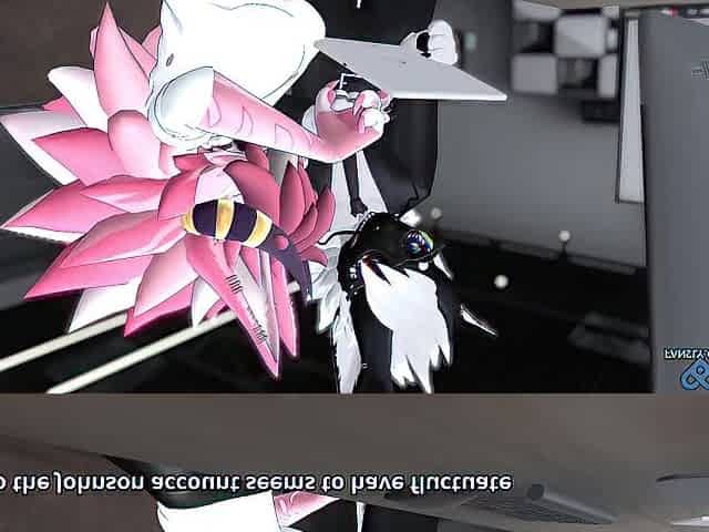 Stressed and overworked Secretary suck hung Futanari studhorse to destress // VRChat Fur Oral pleasure ERP