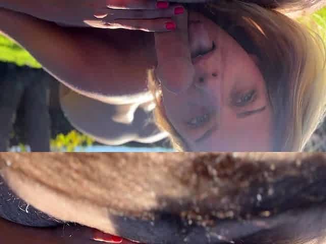 Sexy amateur blonde blowjob amp cumshot HD