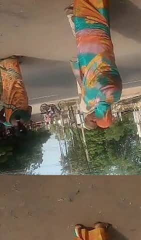 SATINSILK SAREE AUNTY