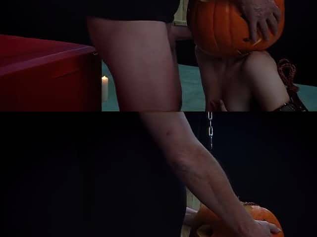 Haloween? Fuck Halloween! - Fuck The Pumpkin Blowjob The Pumpkin And A Good Spanking Pussy Dripping