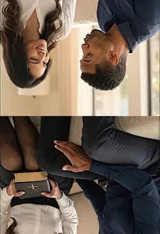 A pretty Jehovah's Witness woman gives a fine talk until this babe falls into temptation - AI-generated content