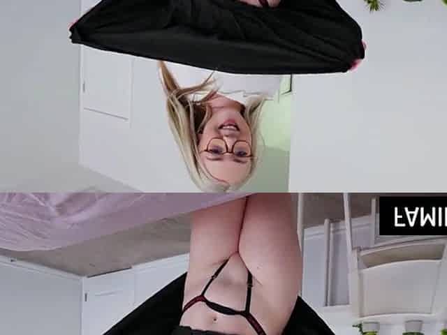 Blond Stepdaughter Riding On Stepdad's Schlong To Climax